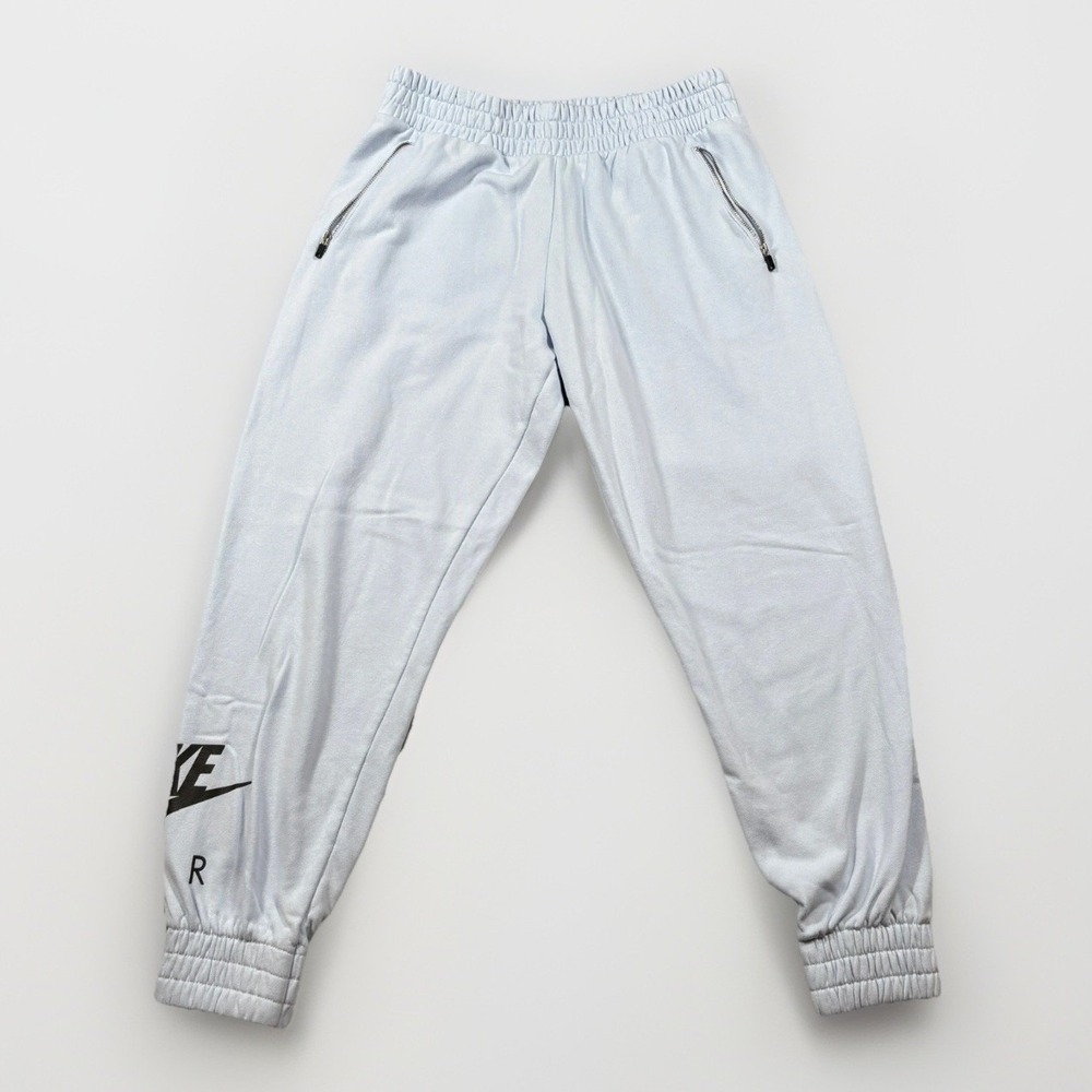 Nike Air Joggers Womens Medium Blue Fleece Zipper Pockets DJ1060-407